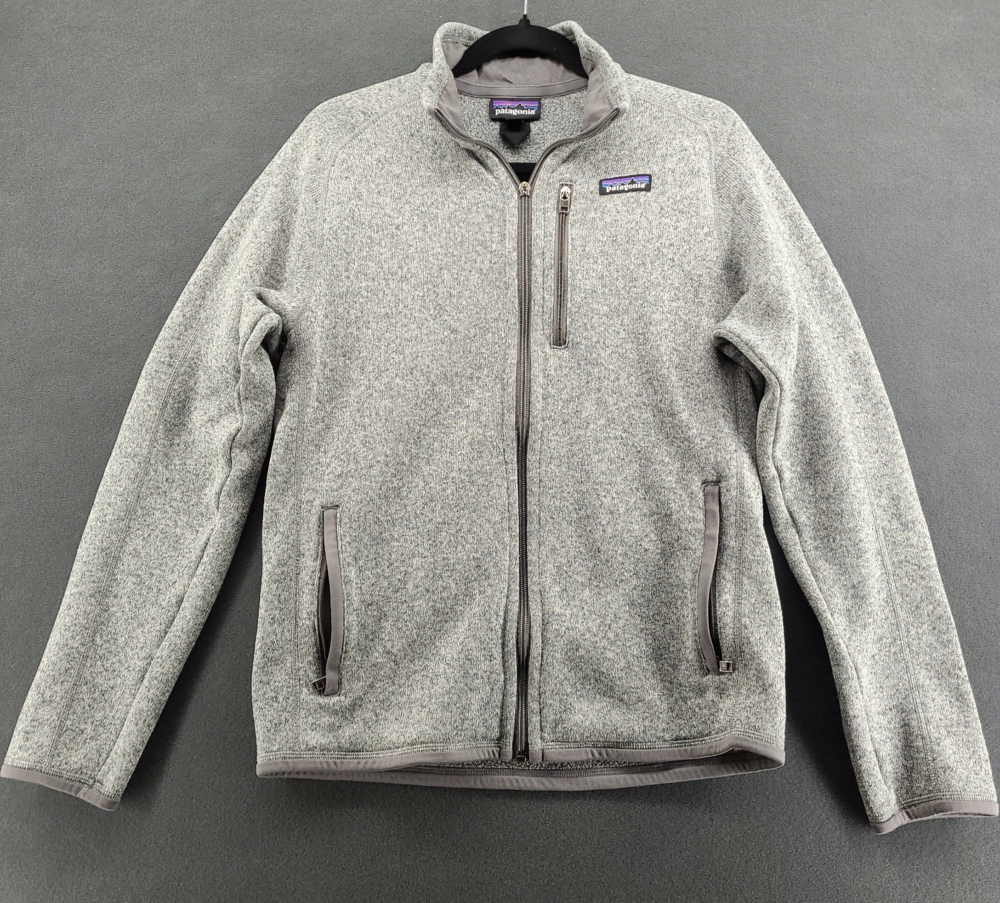 Patagonia Better Sweater Fleece Jacket Mens STH Grey Full Zip Pockets 25528 READ